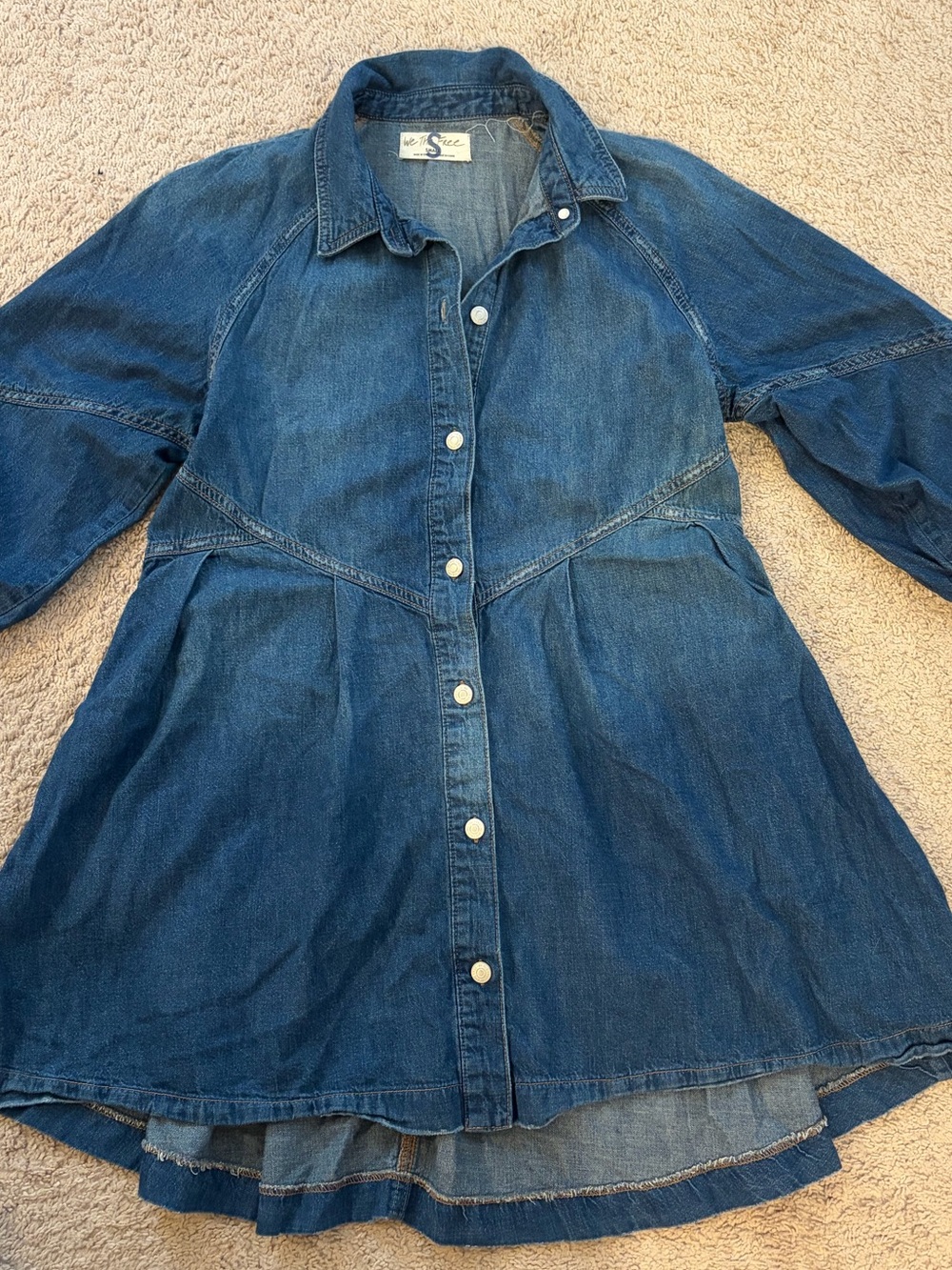 We The Free - Hannah Denim Mini Dress - Picture 2 of 6